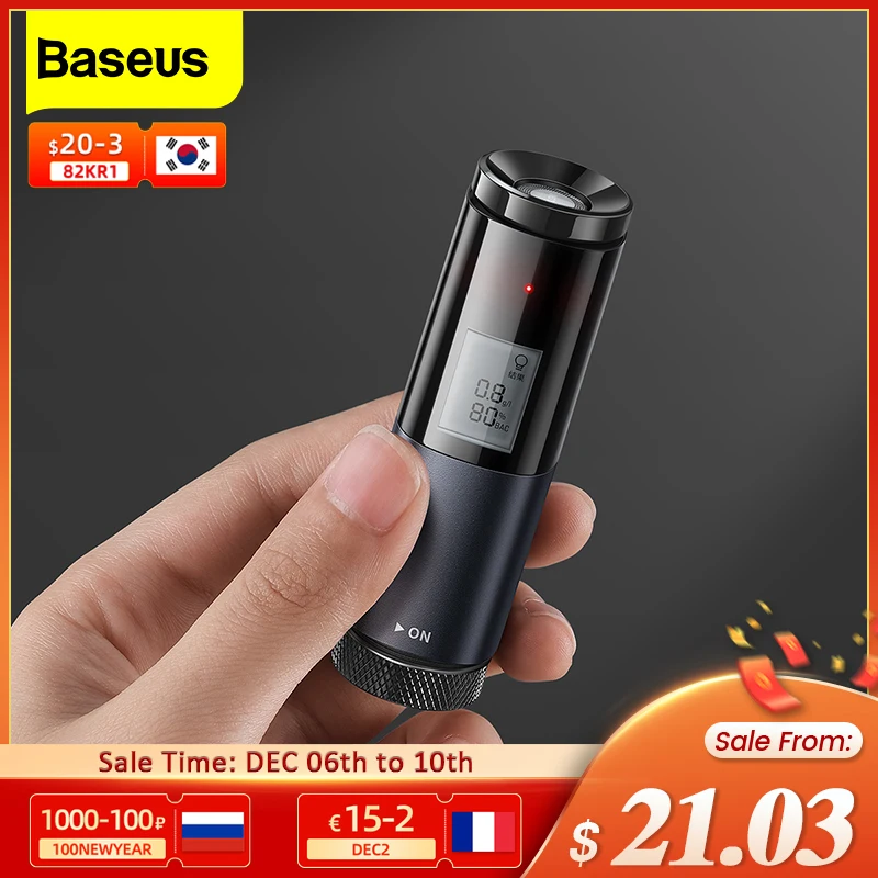 Портативный USB Перезаряжаемый Алкотестер Baseus - изображение