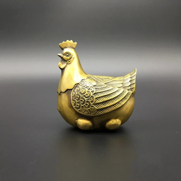Китайская медная резная курица подарит удачу благосостояние изысканная