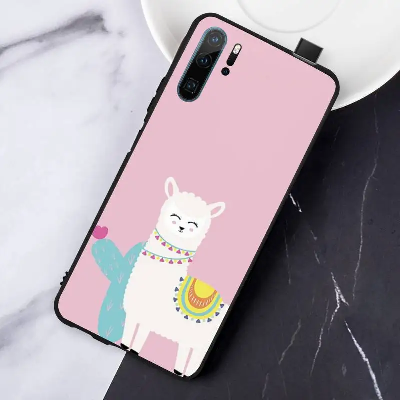 

Alpaca cute cartoon animal coque cover funda Phone Case For Huawei honor Mate P 10 20 30 40 Pro 10i 9 10 20 8 x Lite