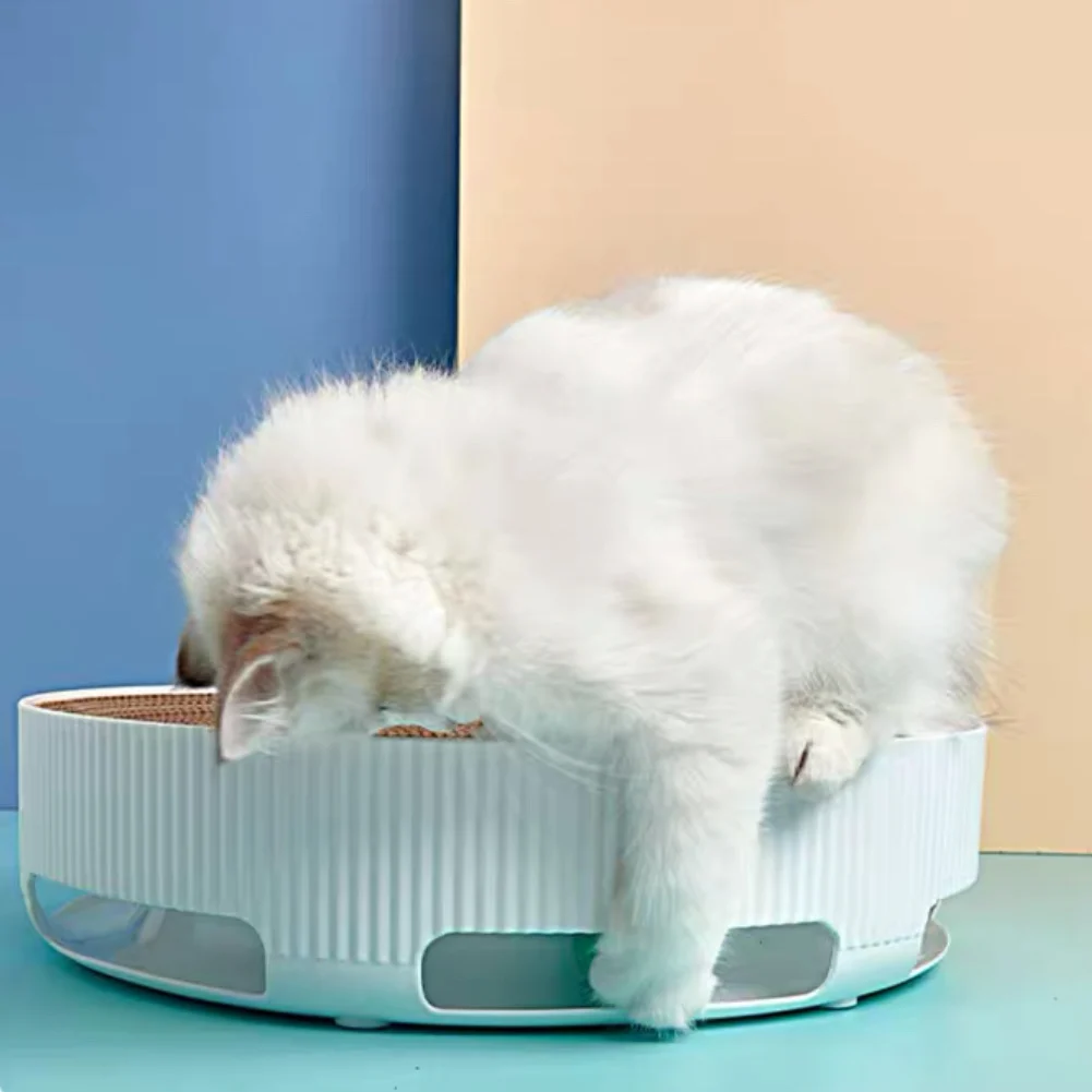 

Pet Large Cat Scratching Catnip Board Litte Claw No рыба игрушка Chipping Corrugated Paper Anti-scratch Paw Device Toy Supplies