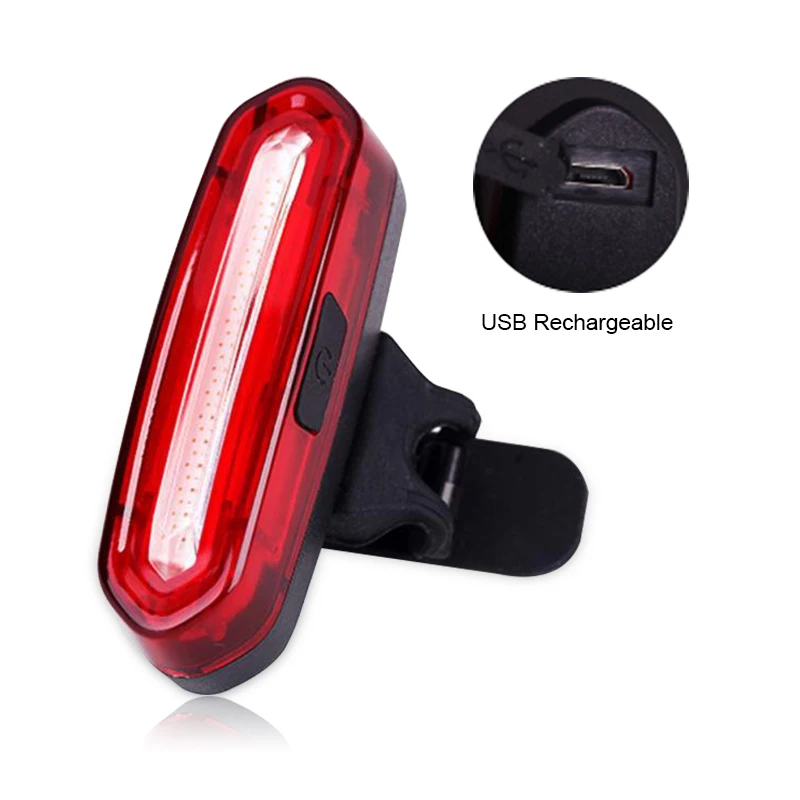 USB Rechargeable MTB Bike Light Road Bicycle Front Back Rear Light Waterproof Cycling Light Ultralight Bicycle Lamp Flashlight