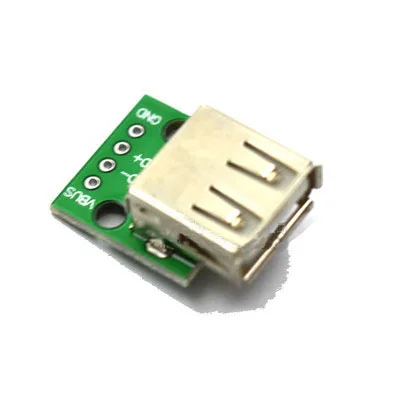 Переходник с розеткой USB 2 0 для DIP 4p прямым штекером|Интегральные схемы| |