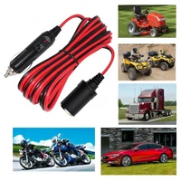 100w 1224v car cigarette cigars lighter extension cable socket lead cord adapter