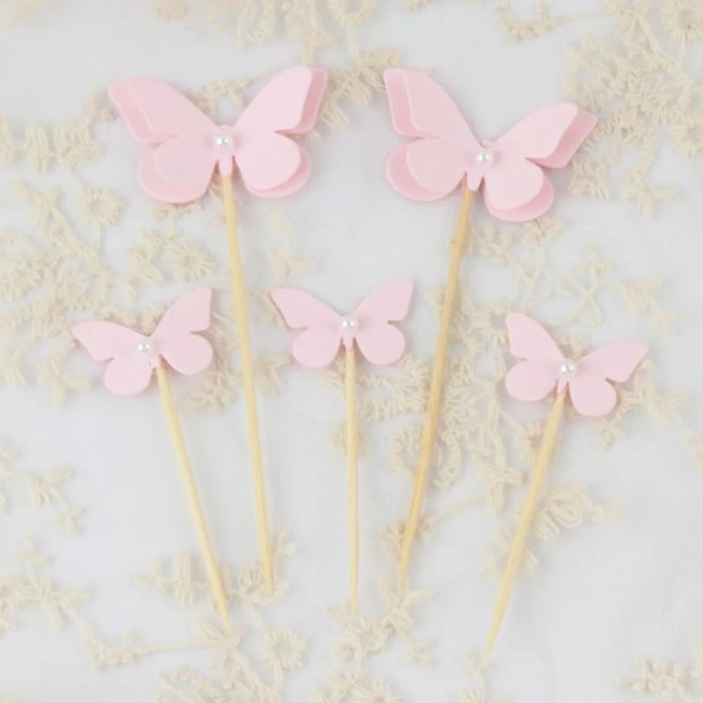 

10Pcs Cake Toppers Shape Cake Fruit Picks Dessert Table Decorative Supplies