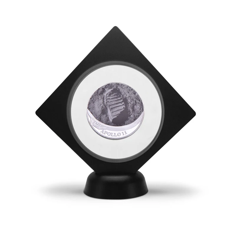 coin4 with holder WR Apollo 11 50th Anniversary серебряные коллекционные монеты с держателем для монет оригинальная монета для вызова медаль США коллектор дропшиппинг - Цвет: coin4 with holder