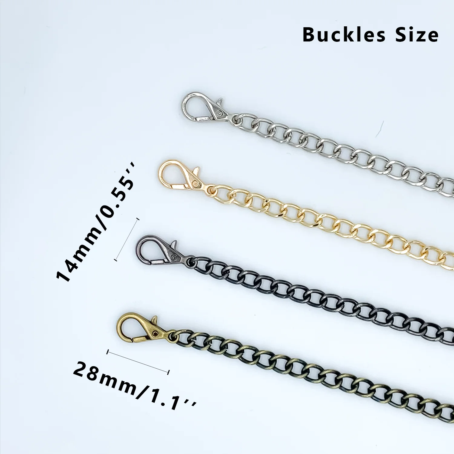 DIY кошелек цепи плечевой ремень через плечо Замена для Сумки из натуральной кожи