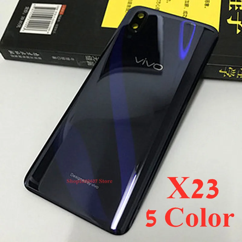 

100% Original For VIVO X23 Back Housing Back Battery Cover Case With Back Glass Camera Frame Lens