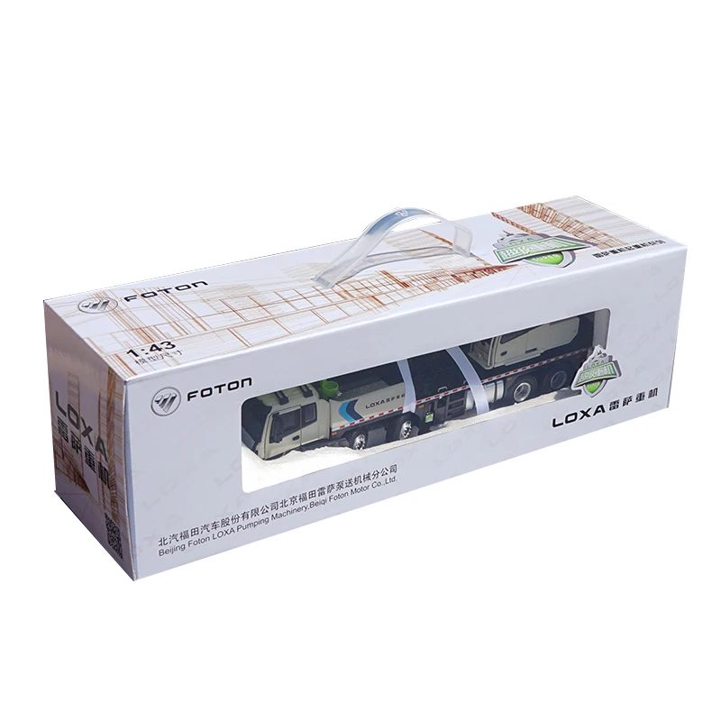 

Simulation 1:43 Scale Alloy Foton LOXA 55Q5 Crane Metal Die Casting Engineering Vehicle Miniature Models Collection Gift