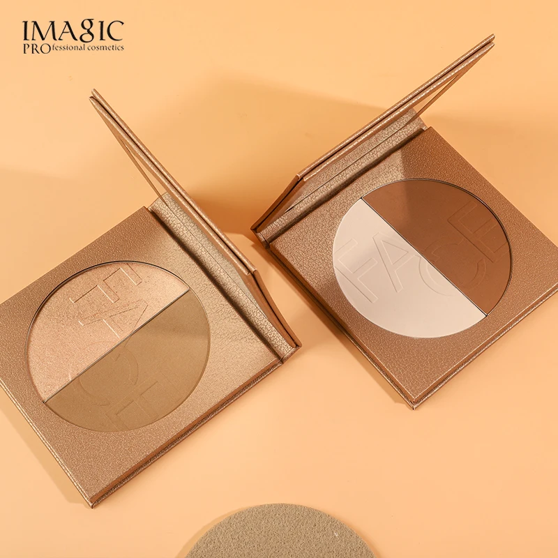 2-color Highlighter Palette 3D Illuminator pastel Makeup highlighter bronzer for contouring highlighters Face powder |