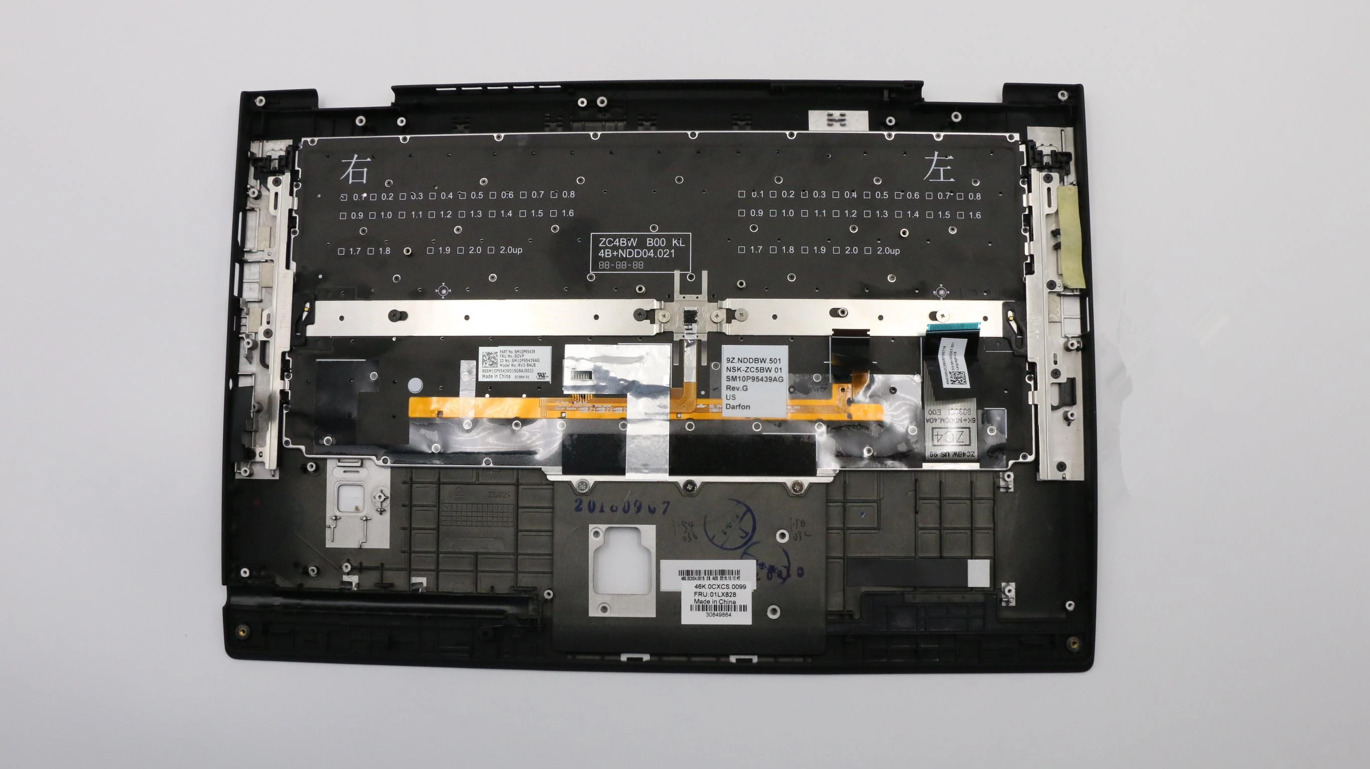Новый и оригинальный lenovo Thinkpad X1 Yoga 3-го типа 20LD 20LE 20LF 20LG Упор для рук подсветка