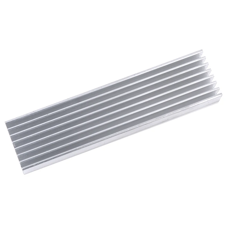 

Extruded Aluminum Heatsink For High Power LED IC Chip Cooler Radiator Heat Sink Drop Ship 100*25*10mm
