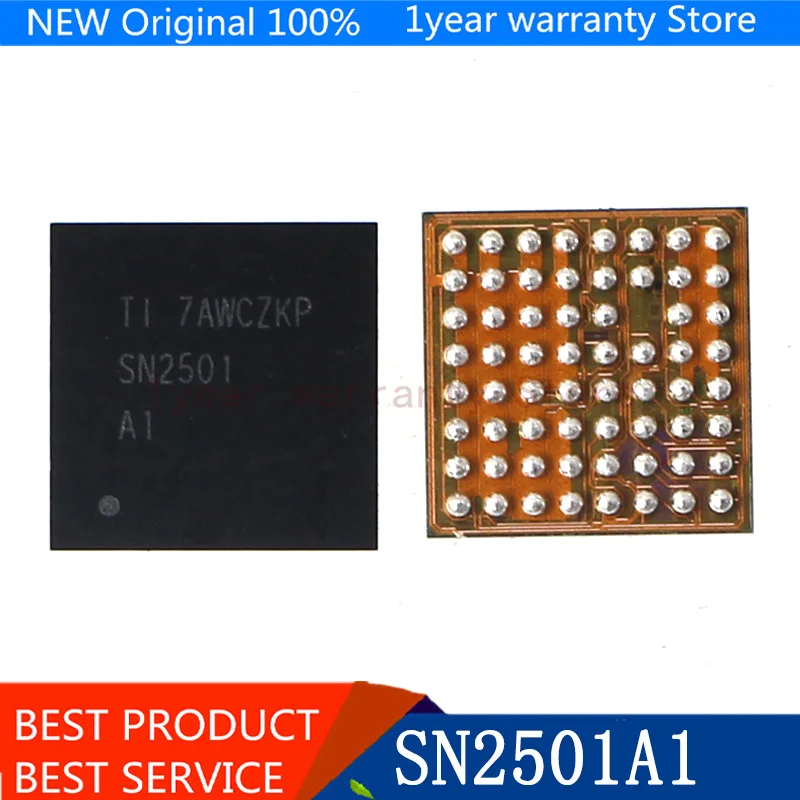 

{ New original } 5pcs/lot SN2501A1 SN2501 U3300 63pin TIGRIS T1 charging charger ic chip for iphone 8 8plus X