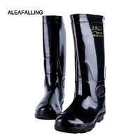 aleafalling tall rain boots mens kitchen fshing waterproof labor protection waterproof shoes non slip rubber boots water boots