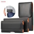 Кожаный чехол на ремень для телефона iphone 12mini, поясная сумка, Магнитный Вертикальный чехол для телефона iPhone 126,55,84,7 дюймов, чехол-сумочка, зажим для ремня