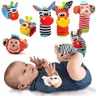 Детские игрушки 0-12 месяцев, набивное животное, детская игрушка-погремушка на запястье, детские игрушки-погремушки для новорожденных, игрушки-погремушки для младенцев