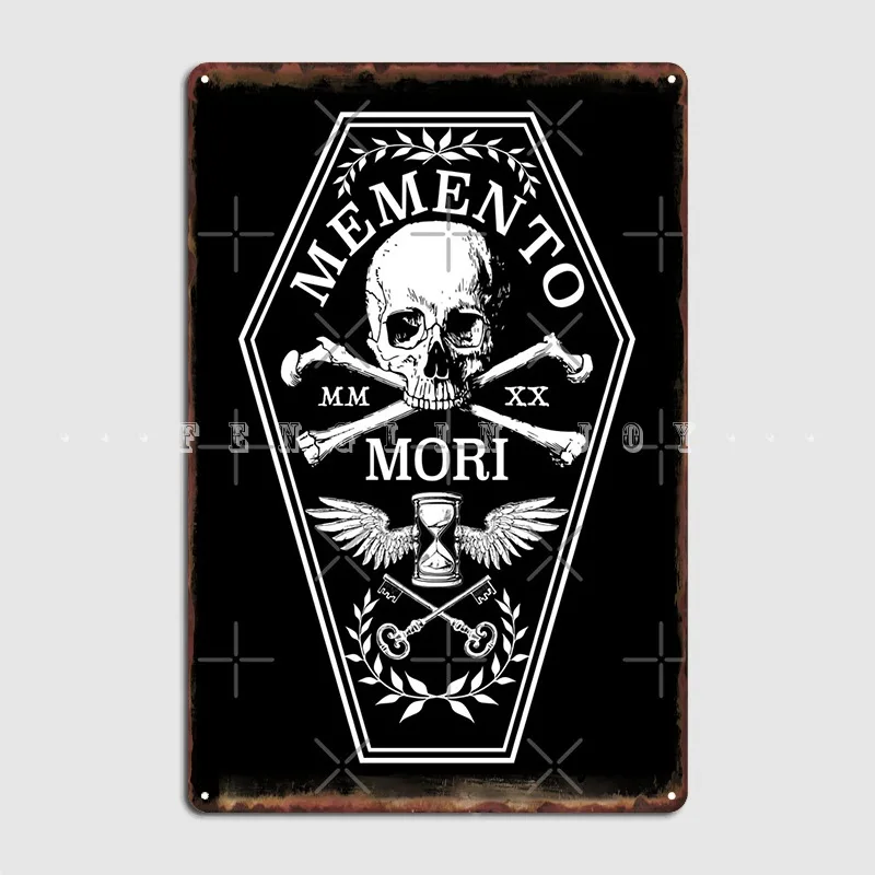 Плакат Memento Mori металлическая табличка стена искусственный клуб создание росписи