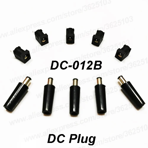 

300 шт. DC разъем O.D.5.5 x 2,1mm DC Мощность гнездо Panale крепления DC Jack pin2.0 DC-012B