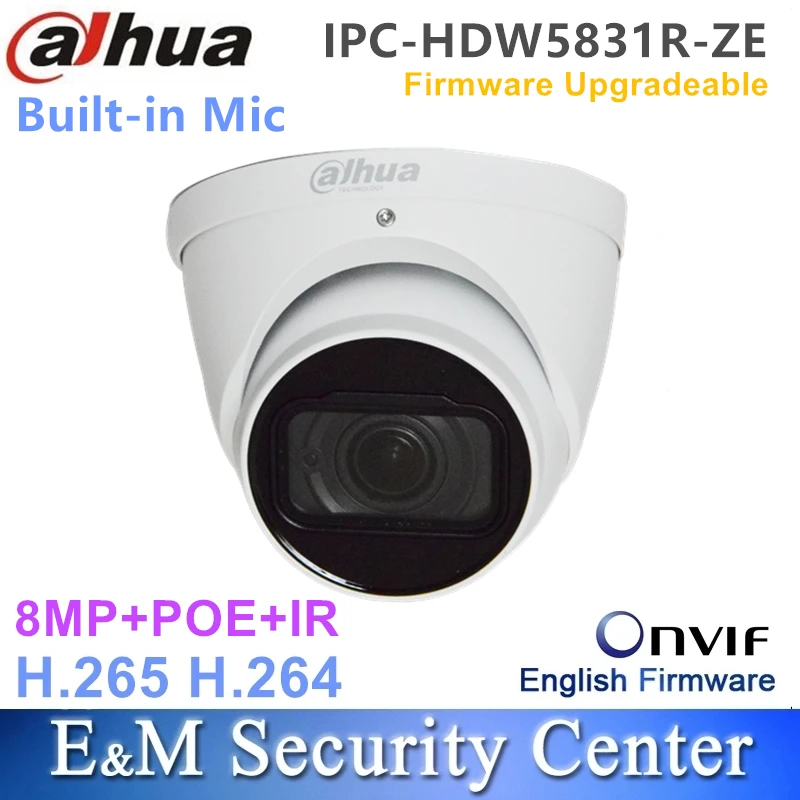 Оригинал dahua IPC HDW5831R ZE Английский с логотипом 8MP ИК глазного яблока сети Камера POE IP