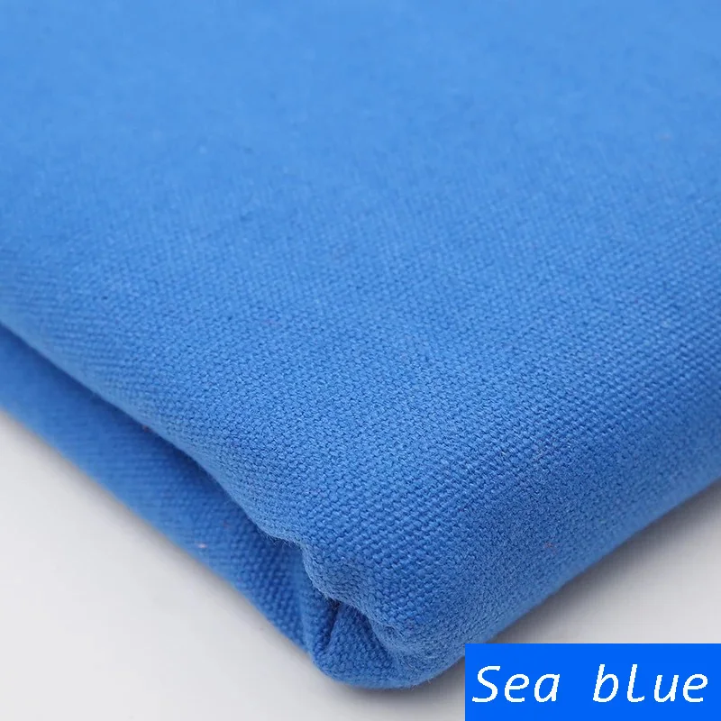 Sea blue 50 см* 150 см хлопок плотная парусиновая ткань, ручная работа DIY лоскутное шитье мешок рисование на ткани холст - Цвет: Sea blue