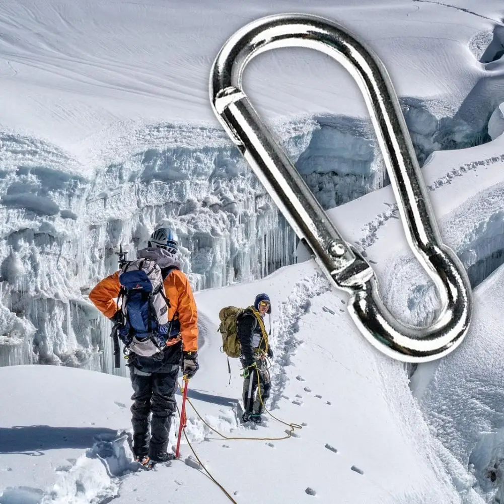 1 шт. серебристый карабин из алюминиевого сплава пружинный Карабин для рюкзака