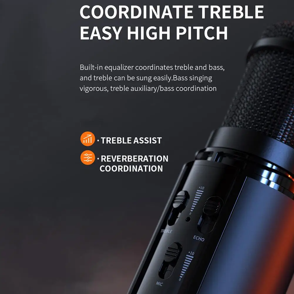 K1 Bluetooth 4 2 караоке микрофон DSP беспроводной профессиональный Динамик ручной плеер