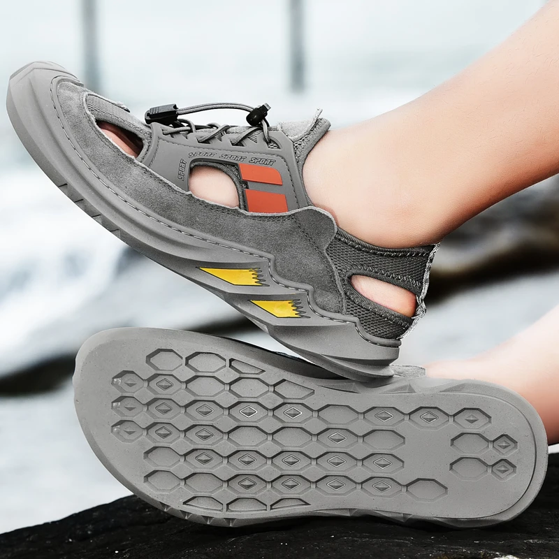 

Rubber Sandals Men Summer Sandals Men Male Shoes Beach Sandalia Masculina Sandalias Piel Leather Big Size Cuero Hombre For Man