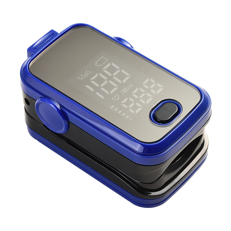 blue color Пальчиковый Пульсоксиметр de dedo портативный кислород крови Saturometro SPO2 PR пульсиоксиметр Пульсоксиметр оксиметр FDA CE - Цвет: blue color