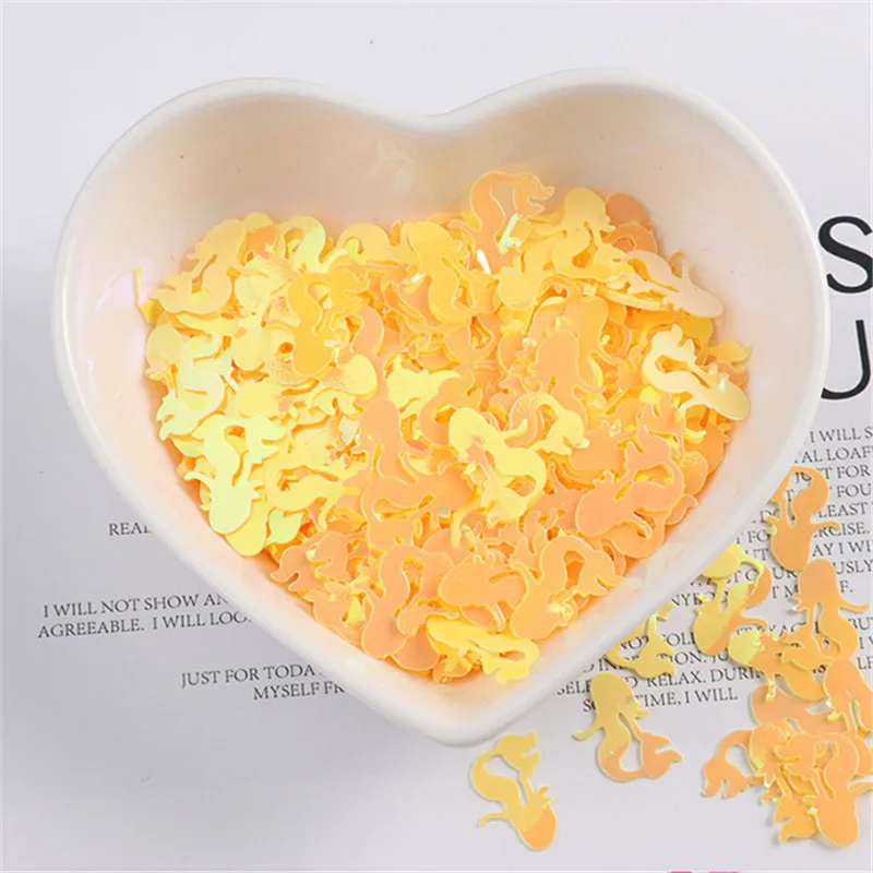 10G/600pcs/Pack Colorful Mermaid Shape Sequins PVC Paillettes Wedding Sewing Craft Garments Bags DIY Lentejuelas Accessories | Дом и сад
