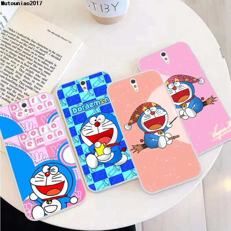 Силиконовый мягкий ТПУ чехол Doraemon Cat 2 для Sony Xperia C3 C5 L1 L2 Z3 Z5 XA XA1 XA2 XZ Premium Ultra Compact