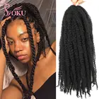 SOKU Marley Hair Marley, плетеные волосы для закручивания, синтетические волосы, искусственные волосы, шиньоны из ямайского крючком