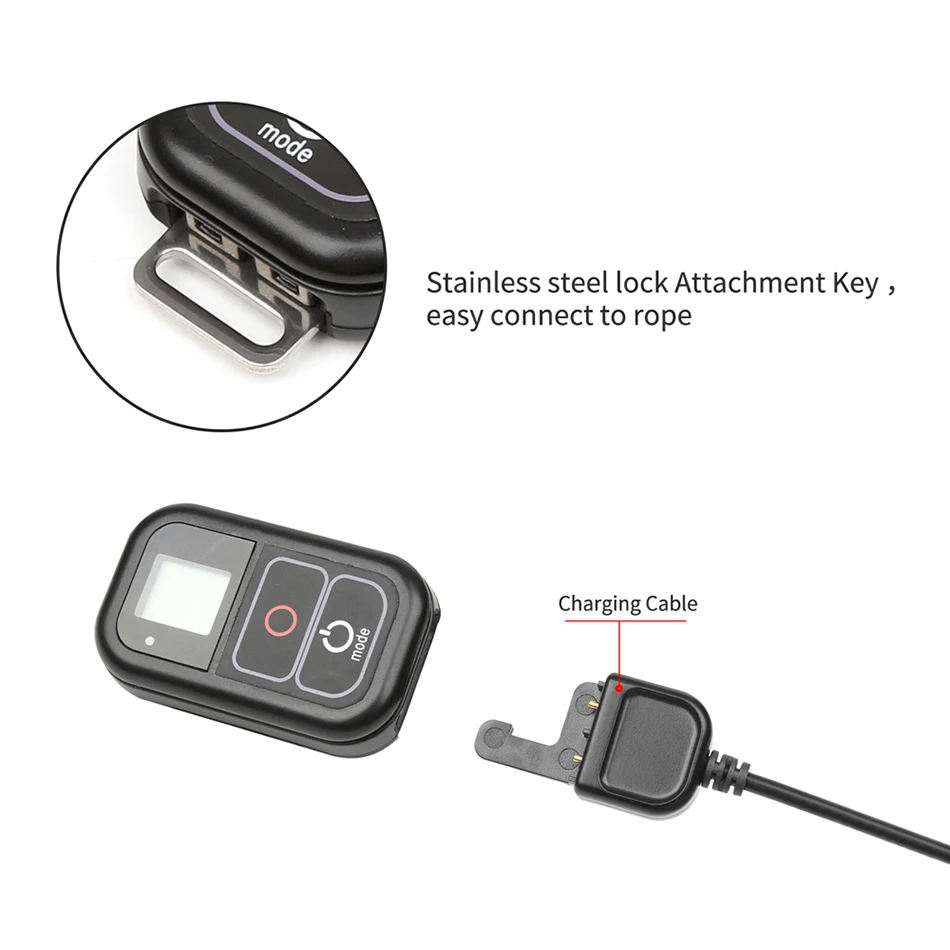 Шиклитс 50см USB-кабель для пульта управления GoPro WIFI для камер Hero 7 4 5 6 Session Wi-Fi Remoter Charging Camera Accessory on