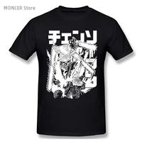 japanese anime chainsaw manga man summer t shirt man graphic print tees funny cartoon pochita makima unisex tops short sleeves