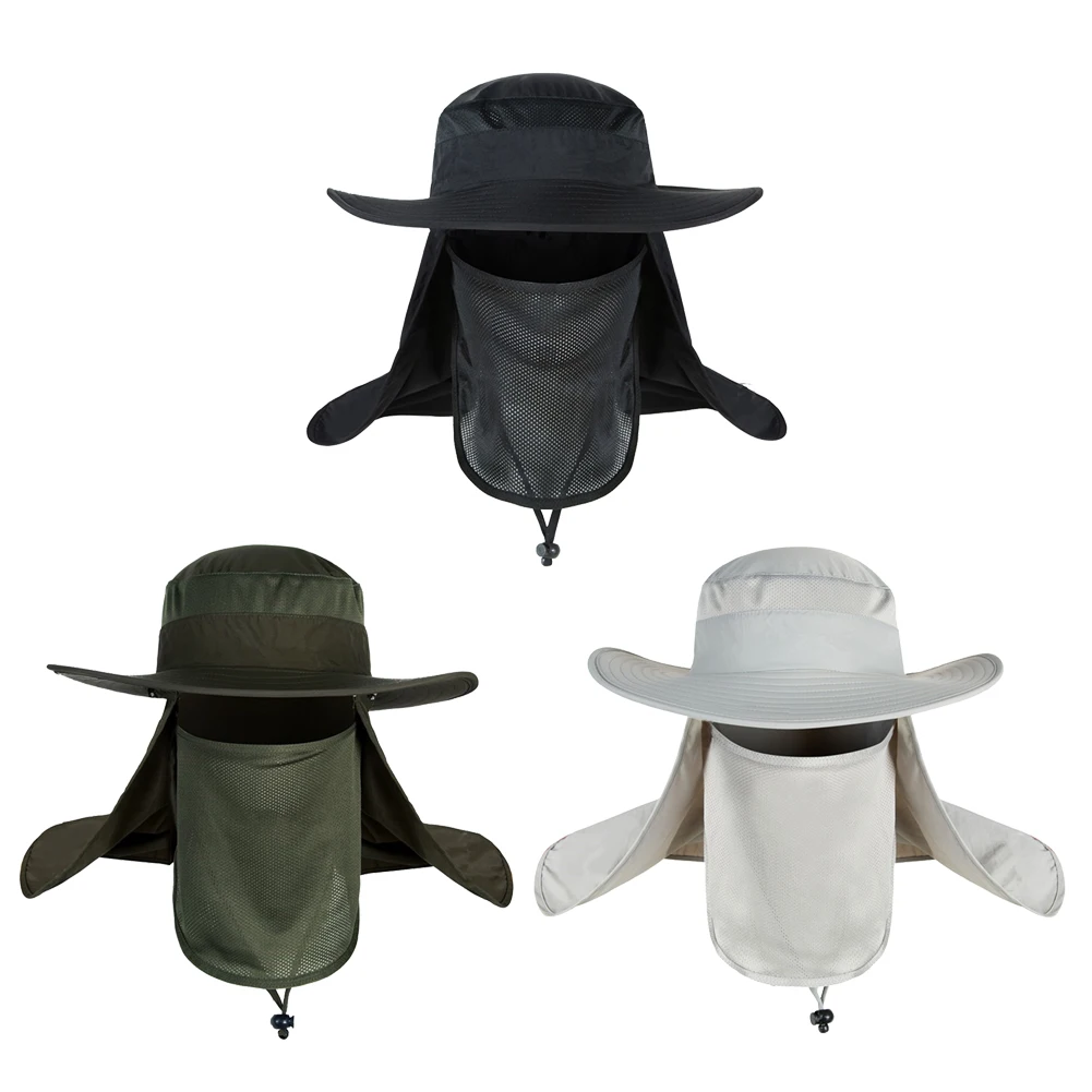 

Summer Outdoor Sports Unisex Fishing Hat Sunscreen UV Protection Breathable Sunshade Waterproof Quick-Drying Fishing Caps