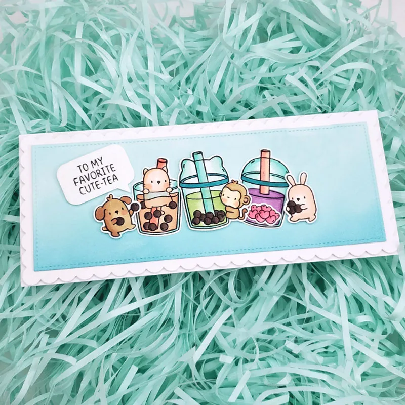 

Cute Animals Series Metal Cutting Dies&Coordinating Stamps For Scrapbooking Craft Die Cut Card Making Embossing Stencil