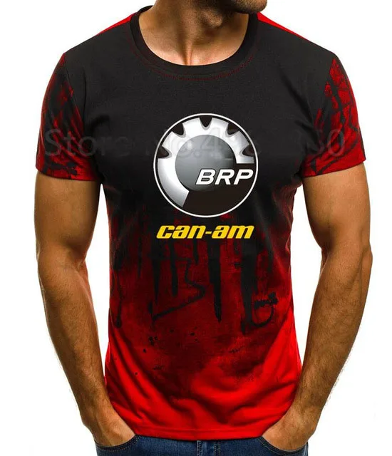 

2020 High quality Men's Brand Clothing NEW Can-Am T-shirt summer short-sleeved shirt CAN-AM BRP cool T-Shirt a2
