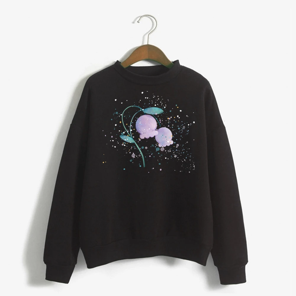 

2021 Fashion Harajuku Winter Hoodie Women Loose Korean Style Sweatshirt Autumn Streetwear Flower Printing Hoodies Pullovers