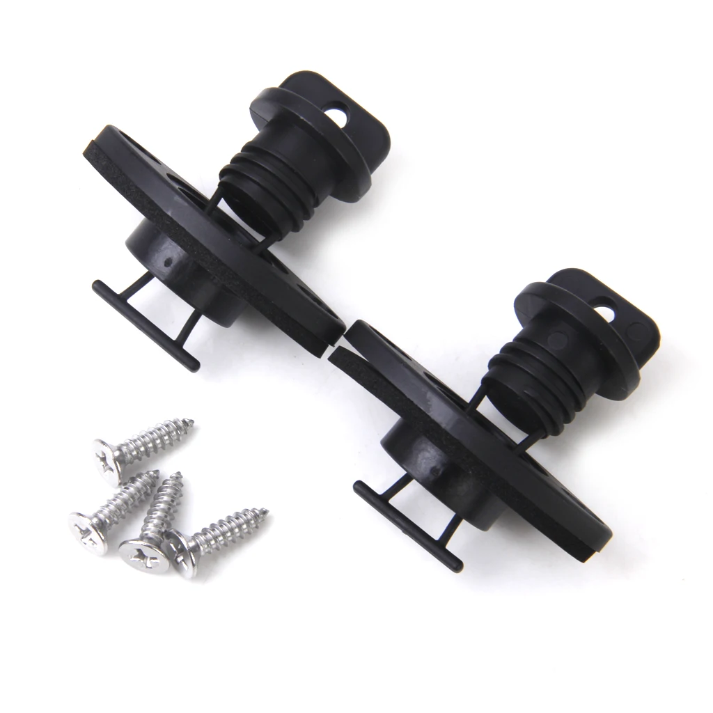 Универсальная сливная вилка MagiDeal с винтами для байдарки лодки черного