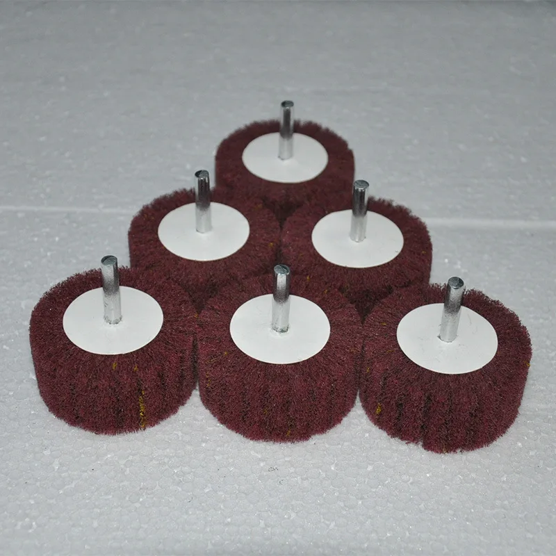 

5PCS Grinding Wheel 6mm Handle Scouring Pad Polishing Abrasive Wheel Disc Abrasivas Tools with Handle Dremel Accesorios Festool