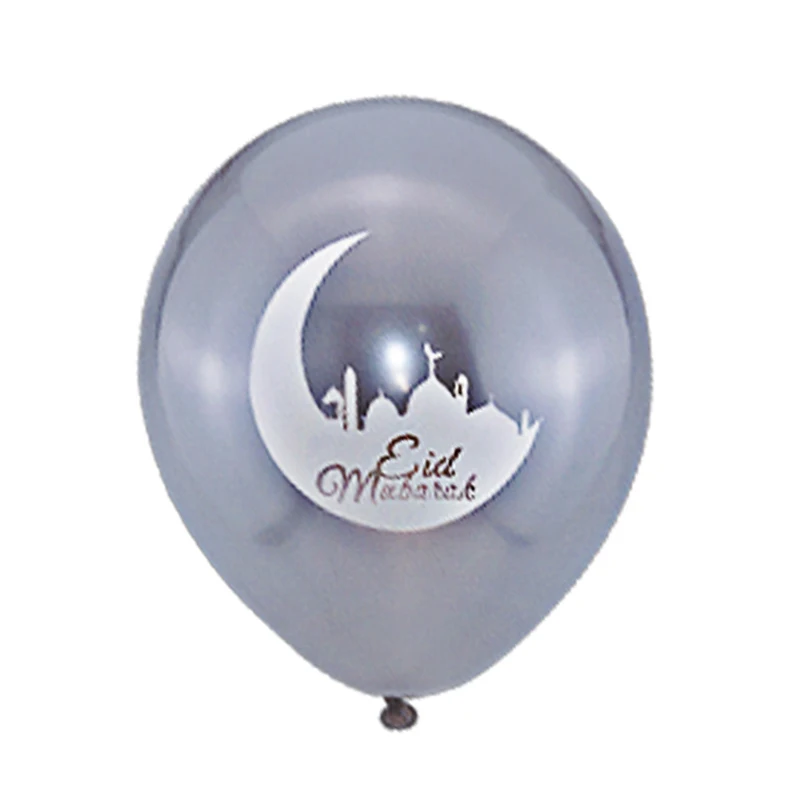

10pcs Happy Eid Islamic New Year Latex Balloons Ramadan Muslim Festival Decorations Anniversaire Happy Birthday Party Supplies