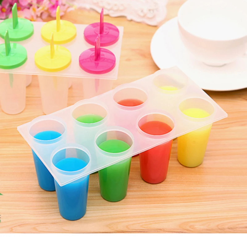 Форма для фруктового льда форма 8 ячеек многоразовый безопасный материал прочный