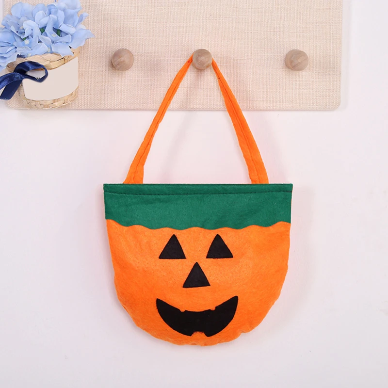 

Сумка из нетканого материала для подарка на Хэллоуин, сумка для конфет, сумка в виде тыквы с призраком, аксессуары, реквизит, сумки для хране...