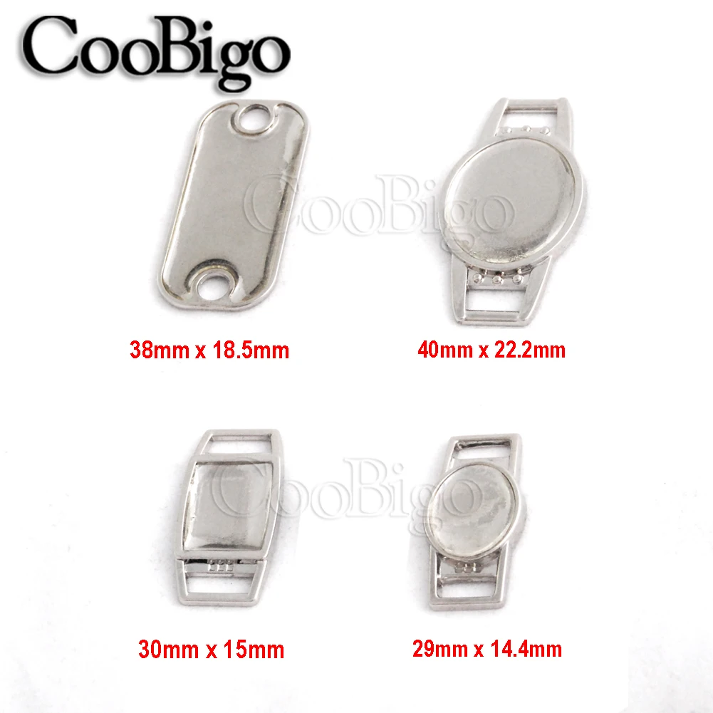 Партиями по 5 комплектов пустой Подвеска для шнурков с прозрачной эпоксидной