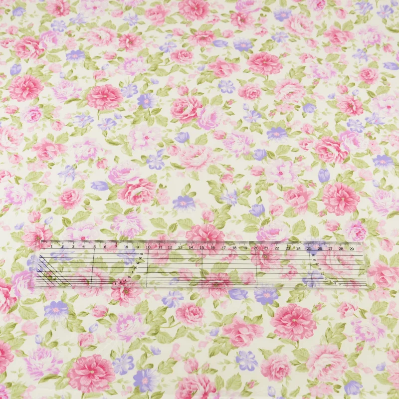 Good Flower Cotton Fabric Quilting Doll Sewing Cloth Home Textile Decor Bedding Clothing Patchwork Scrapbooking Teramila Fabrics|flower cotton