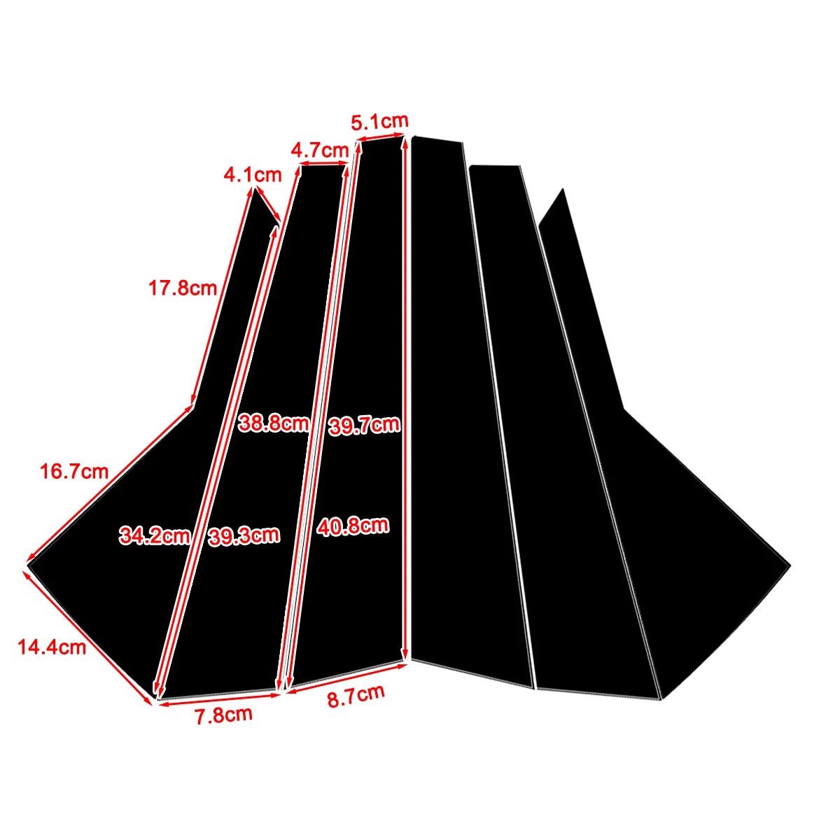 Автомобильная наружная дверь окно B C столб зеркальная пластина формовочная крышка наклейка обод хромированный Стайлинг для Hyundai Tucson