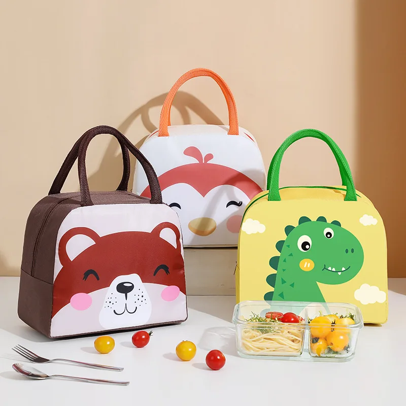 New Baby Milk Bottle Insulation Bag Cute Cartoon Waterproof Baby Food Thermal Bag Children Adult Oxford Travel Picnic Lunch Bag images - 6