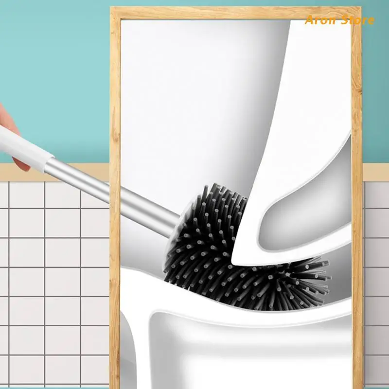 

Multifunctional Toilet Brush and Holder Wall Mounted Cleaning Brush With Removable Drenching Tank Bathroom Accessories