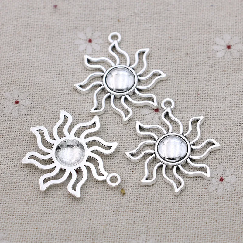 8 шт. тибетские посеребренные Подвески-Подвески для изготовления ювелирных