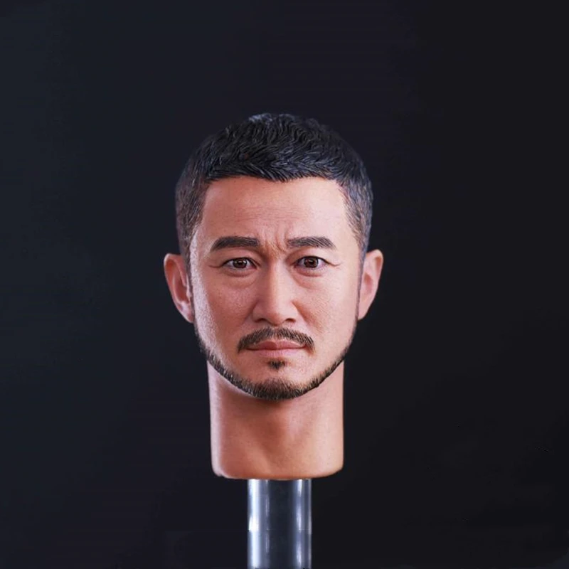 

1/6 Scale Tough guy Wu Jing Jason Wu Head sculpt Head Carving Model Fit 12" Action Figure Body DIY GACTOYS GC026