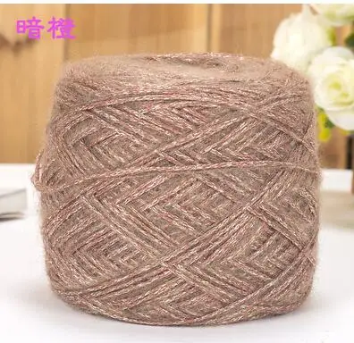 an cheng 50 г/лот итальянская полая красочная шерстяная металлическая нить ручной вязки из грубой шерсти блестящая нить - Цвет: an cheng
