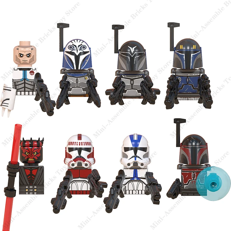 

Disney Mini Action Toy Figures Building Blocks Anime Bricks Compatible Assemble Dolls Birthday Gifits Star Wars WM6098 WM2025